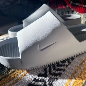 Nike Wolf Gray Slide Sandals